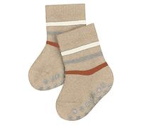 FALKE Unisex Baby Stoppersocken Multi Stripe B Hp Baumwolle rutschhemmende Noppen 1 Paar, Beige Sand Melange 4650, 62-68