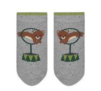FALKE Unisex Baby Stoppersocken Show Bears B Hp Baumwolle rutschhemmende Noppen 1 Paar, Grau Light Grey Melange 3108, 62-68