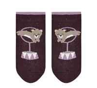 FALKE Unisex Baby Stoppersocken Show Bears B HP Baumwolle rutschhemmende Noppen 1 Paar, Rot (Wine Must 8443), 62-68