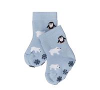 FALKE Unisex baby Stoppersocken Winter Animals B Hp Baumwolle rutschhemmende Noppen 1 Paar, Blau Crystal Blue 6290, 74-80