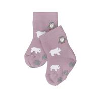 FALKE Unisex baby Stoppersocken Winter Animals B Hp Baumwolle rutschhemmende Noppen 1 Paar, Rosa Thulit 8663, 80-92