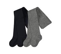 FALKE Unisex Baby Strumpfhose Family 2-Pack B TI Baumwolle dick einfarbig 2 Stück, Mehrfarbig (Sortiment 0010), 62-68