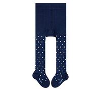 FALKE Unisex Baby Strumpfhose Little Dot, Baumwolle, 1 Stück, Blau (Marine 6121), 80-92