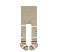 FALKE Unisex Baby Strumpfhose Multi Stripe B Ti Baumwolle rutschhemmende Noppen 1 Stück, Beige Sand Melange 4651, 80-92