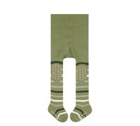 FALKE Unisex baby Strumpfhose Multi Stripe B Ti Baumwolle rutschhemmende Noppen 1 Stück, Grün Ferngreen 7084, 62-68