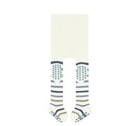 FALKE Unisex Baby Strumpfhose Multi Stripe B Ti Baumwolle rutschhemmende Noppen 1 Stück, Weiß Offwhite 2047, 74-80