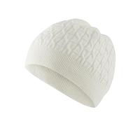 FALKE Unisex Beanie-Mütze Basic Beanie Cable Knit U BE Wolle schnelltrocknend warm 1 Stück, Beige (Cream 2055), ONESIZE