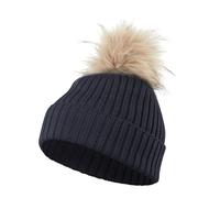 FALKE Unisex Beanie-Mütze Basic Merino U Be Wolle schnelltrocknend warm 1 Stück, Blau Night Sky 6437, OneSize