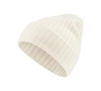 Falke Wintermütze (Beanie) Unisex - Kaschmir, Rippenstruktur, Umschlag - weiss - 1 Stück