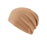 FALKE Unisex Beanie-Mütze Beanie U Be Kaschmir schnelltrocknend warm 1 Stück, Braun Cork 5034, OneSize
