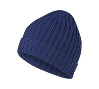 FALKE Unisex Beanie-Mütze Hat Rib U Be Wolle schnelltrocknend warm 1 Stück, Blau Night Blue 6578, OneSize
