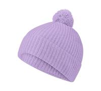 FALKE Unisex Beanie-Mütze Hat with Pompom U Be Kaschmir schnelltrocknend warm 1 Stück, Lila Light Lilac 6819, OneSize