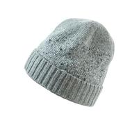 FALKE Unisex Beanie-Mütze Rustique U Be Wolle schnelltrocknend warm 1 Stück, Grau Light Grey Melange 3390, OneSize