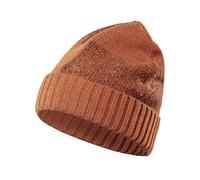 FALKE Unisex Beanie-Mütze Rustique U Be Wolle schnelltrocknend warm 1 Stück, Orange Carrot Melange 8932, OneSize