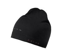 FALKE Unisex Beanie-Mütze Sports U Be Baumwolle Funktionsmaterial schnelltrocknend warm 1 Stück, Schwarz Black 3000, ONESIZE