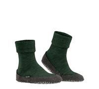 FALKE Unisex Hausschuhe - Cosyshoe SO CP, Pantoffeln, Anti-Rutsch, einfarbig Dunkelgrün 41-42