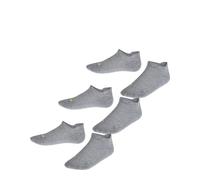 FALKE Unisex Kids Cool Kick Sneaker 3-Pack K SN Soft Breathable Quick Drying Low-Cut Plain 3 Pairs Trainer Socks, Grey (Light Grey 3400), 12-2.5