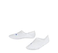 FALKE Unisex Kinder Füßlinge Cool Kick Invisible K IN Weich atmungsaktiv schnelltrocknend unsichtbar einfarbig 1 Paar, Weiß (White 2000), 31-34