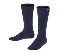 FALKE Ajour Kinder Kniestrümpfe, 31-34, Blau, Filet, Baumwolle, 11851-612004