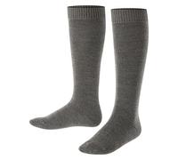 Falke Tagessocke Comfort Wool Kniestrümpfe (wärmende Merinowolle) dunkelgrau Kinder - 1 Paar, Größe 19-22
