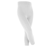Falke Leggings Cotton Touch Unisex-Kinder – atmungsaktiv Baumwolle – Weiß 152-164