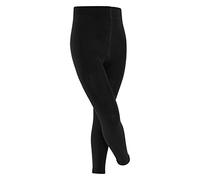 FALKE Unisex Kinder Leggings Family K Le nachhaltige Baumwolle einfarbig 1 Stück, Schwarz Black 3000, 98-104