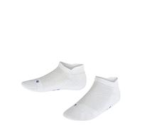 FALKE Unisex Kinder Sneakersocken Cool Kick Sneaker K SN weich atmungsaktiv schnelltrocknend kurz einfarbig 1 Paar, Weiß (White 2000), 23-26