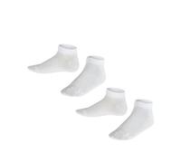 FALKE Unisex Kinder Sneakersocken Happy 2-Pack K SN Baumwolle kurz einfarbig 2 Paar, Mehrfarbig (Sortiment 0020), 39-42