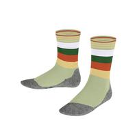 FALKE Unisex Kinder Socken Active Fox K So Baumwolle Funktionsmaterial dünn atmungsaktiv gemustert 1 Paar, Grün Jade 7376, 35-38