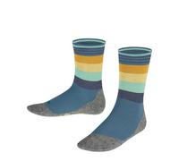 FALKE Unisex Kinder Socken Active Fox K So Baumwolle Funktionsmaterial dünn atmungsaktiv gemustert 1 Paar, Türkis Petrol 6795, 23-26