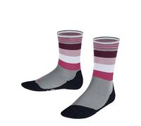 FALKE Unisex Kinder Socken Active Fox K So Baumwolle Funktionsmaterial dünn atmungsaktiv gemustert 1 Paar, Grau Silver 3290, 19-22