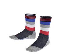 FALKE Unisex Kinder Socken Active Fox K SO Baumwolle gemustert 1 Paar, Blau (Marine 6120), 19-22