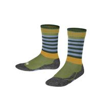 FALKE Unisex kinder Socken Active Frog K So Wolle Funktionsmaterial dick atmungsaktiv gemustert 1 Paar, Grün Ferngreen 7084, 23-26