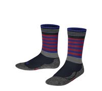 FALKE Unisex Kinder Socken Active Frog K SO Wolle Funktionsmaterial dick atmungsaktiv 1 Paar, Blau (Space Blue 6116), 23-26