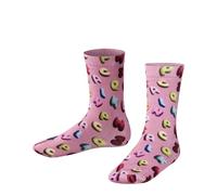 FALKE Unisex Kinder Socken Colourful Alphabet Print K So Baumwolle gemustert 1 Paar, Rot Lipstick 8350, 35-38