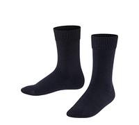 FALKE Unisex Kinder Socken Comfort Wool K So Wolle einfarbig 1 Paar, Blau Dark Marine 6170, 31-34