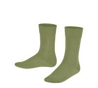 FALKE Unisex kinder Socken Comfort Wool K So Wolle einfarbig 1 Paar, Grün Ferngreen 7084, 35-38