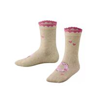 FALKE Unisex Kinder Socken Cute Pastries K So Baumwolle gemustert 1 Paar, Beige Sand Melange 4650, 31-34