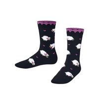 FALKE Unisex Kinder Socken Cute Sheep K So Baumwolle Viskose gemustert 1 Paar, Blau Space Blue 6116, 19-22