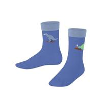 FALKE Unisex Kinder Socken Dinosaurs K So Baumwolle gemustert 1 Paar, Blau Blue Note 6545, 23-26