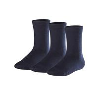FALKE Unisex Kinder Socken Family 3-Pack, Baumwolle, 3er Pack, Blau (Dark Marine 6170), 19-22 (1-2 Jahre)