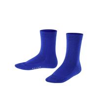 FALKE Unisex Kinder Socken Family K So nachhaltige Baumwolle einfarbig 1 Paar, Blau Cobalt Blue 6054, 19-22