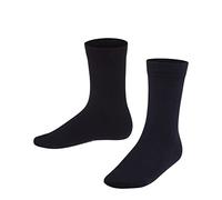 FALKE Unisex Kinder Socken Family K So nachhaltige Baumwolle einfarbig 1 Paar, Blau Dark Marine 6170, 39-42