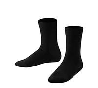 FALKE Unisex Kinder Socken Family K So nachhaltige Baumwolle einfarbig 1 Paar, Schwarz Black 3000, 19-22