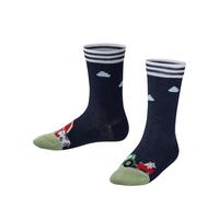 FALKE Unisex kinder Socken Farm Life K So Baumwolle gemustert 1 Paar, Blau Space Blue 6116, 19-22
