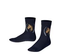 FALKE Unisex Kinder Socken Horse K So Baumwolle gemustert 1 Paar, Blau Marine 6120, 39-42