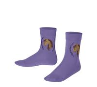 FALKE Unisex Kinder Socken Horse K So Baumwolle gemustert 1 Paar, Lila Lilac 6925, 39-42