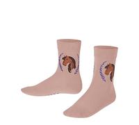 FALKE Unisex Kinder Socken Horse K SO Baumwolle gemustert 1 Paar, Rosa (Mistyrose 8667) neu - umweltfreundlich, 35-38