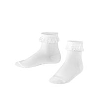 Falke Kinder Socken Romantic Lace - Baumwolle, höchster Tragekomfort - Weiß Größe 31-34