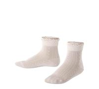 FALKE Unisex Kinder Socken Romantic Net K So Baumwolle einfarbig 1 Paar, Rosa Powder Rose 8902, 19-22